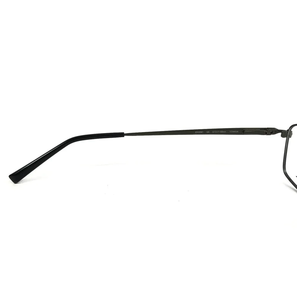 Eddie Bauer Eyeglasses Frames EB32087 GN Green Full Rim Titanium 57-17-150